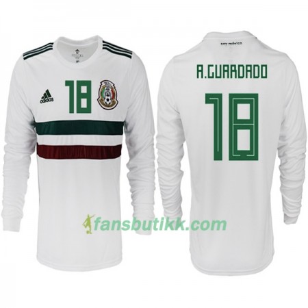 Fotball-VM 2018 Mexico drakt A.GUARDADO 18 Bortetrøye Langermet